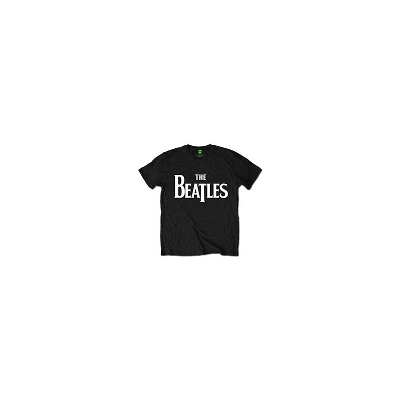 THE BEATLES UNISEX TEE: DROP T LOGO (RETAIL PACK) (MEDIUM)