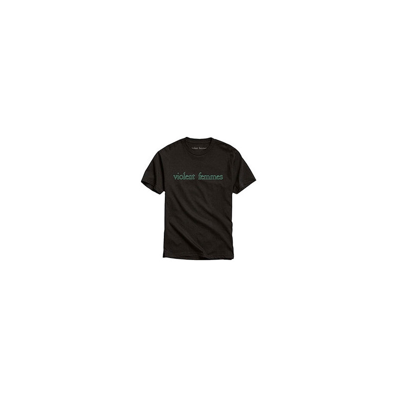 VIOLENT FEMMES UNISEX TEE: GREEN VINTAGE LOGO (MEDIUM)