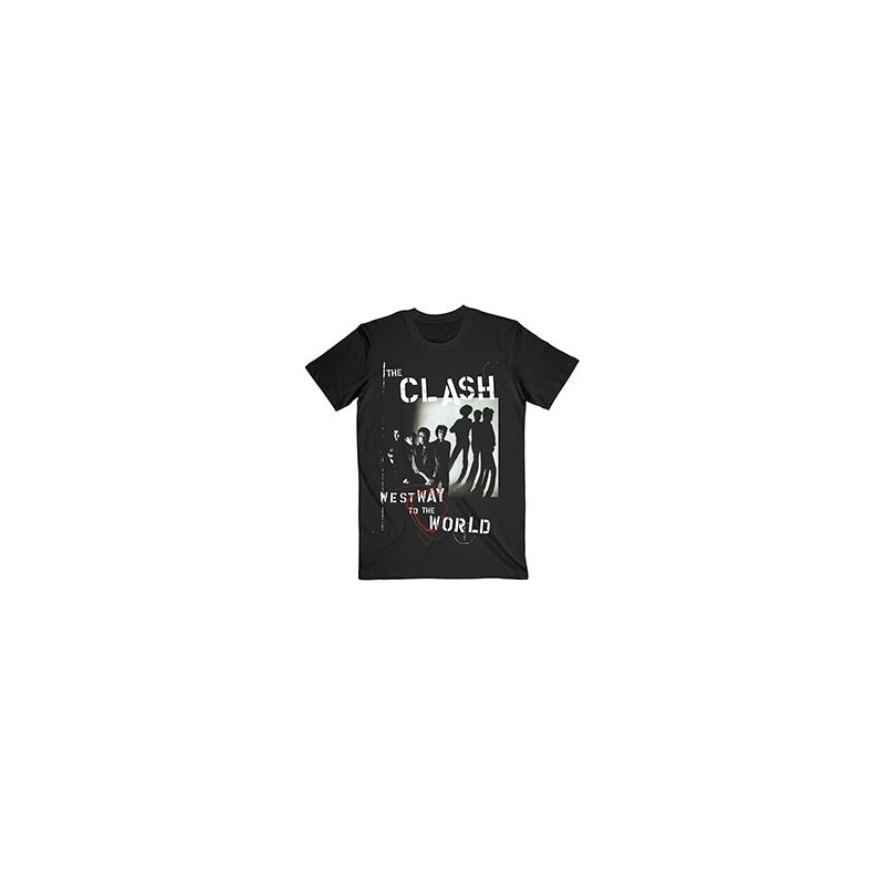 CLASH THE T-SHIRT  S UNISEX BLACK  WESTWAY TO THE WORLD