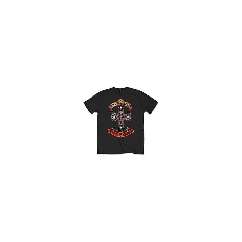 GUNS N ROSES T-SHIRT  M BLACK UNISEX  APPETITE FOR DESTRUCTION