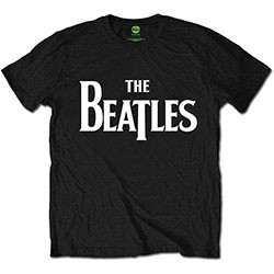 THE BEATLES UNISEX TEE: DROP T LOGO (RETAIL PACK) (SMALL)