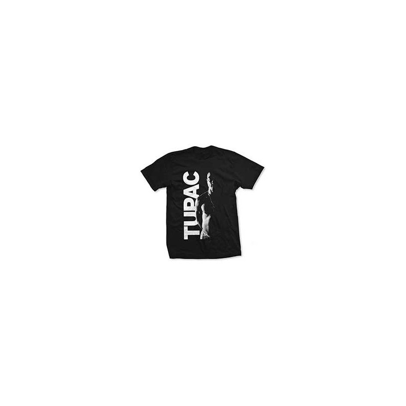 2PAC T-SHIRT  LARGE UNISEX BLACK  SIDE PHOTO