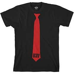 GREEN DAY UNISEX T-SHIRT: TIE (LARGE)