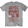 AC/DC UNISEX T-SHIRT: HIGHWAY TO HELL WORLD TOUR 1979/1980 (MEDIUM)