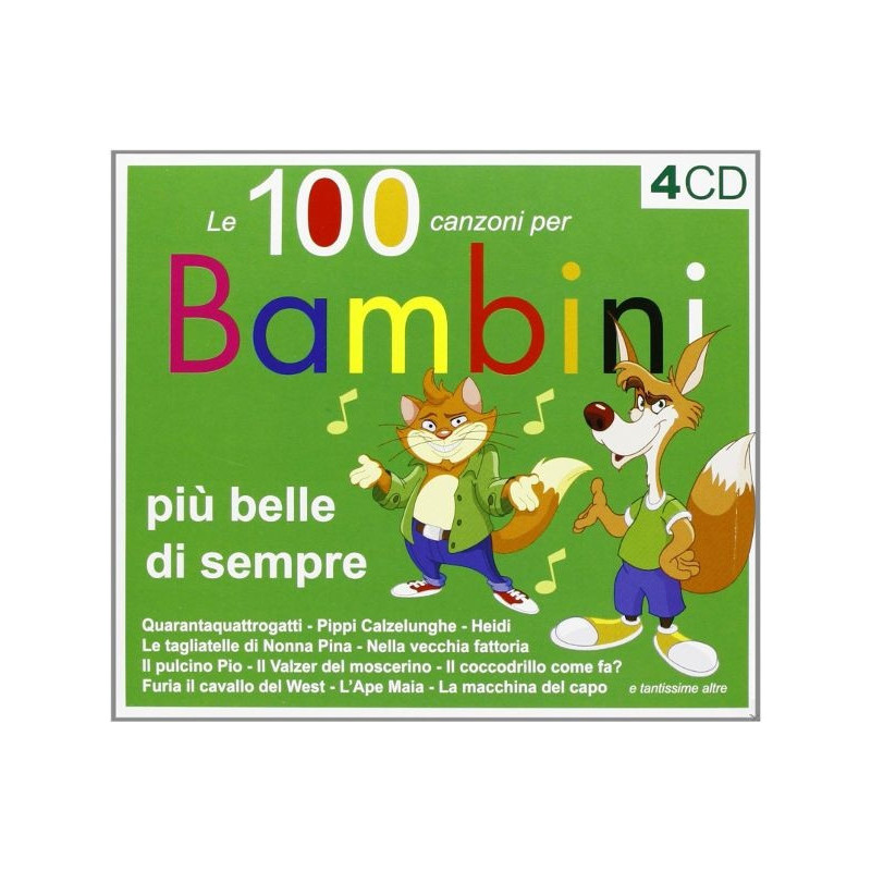 100 CANZONI PER BAMBINI PIU' BELLE
