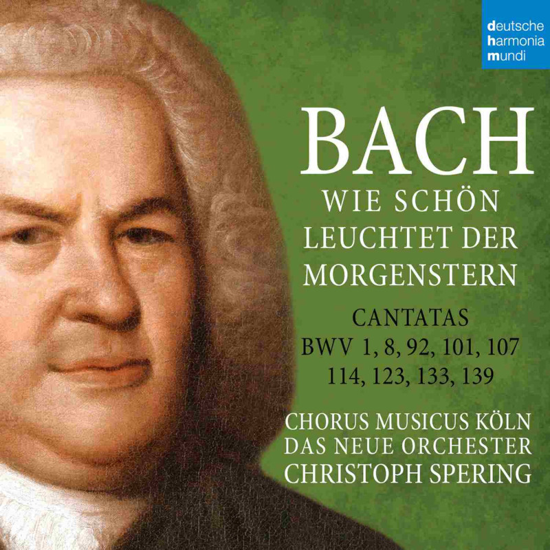 BACH: WIE SCHON LEUCHTET DER MORGENSTERN - BWV 1,8,92,101,107,114,123,133,139 (3 CD)