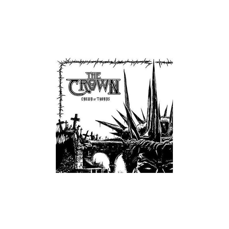 CROWN OF THORNS - WHITE BLACK MARBLED