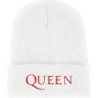 QUEEN UNISEX BEANIE HAT:LOGO-WHITE