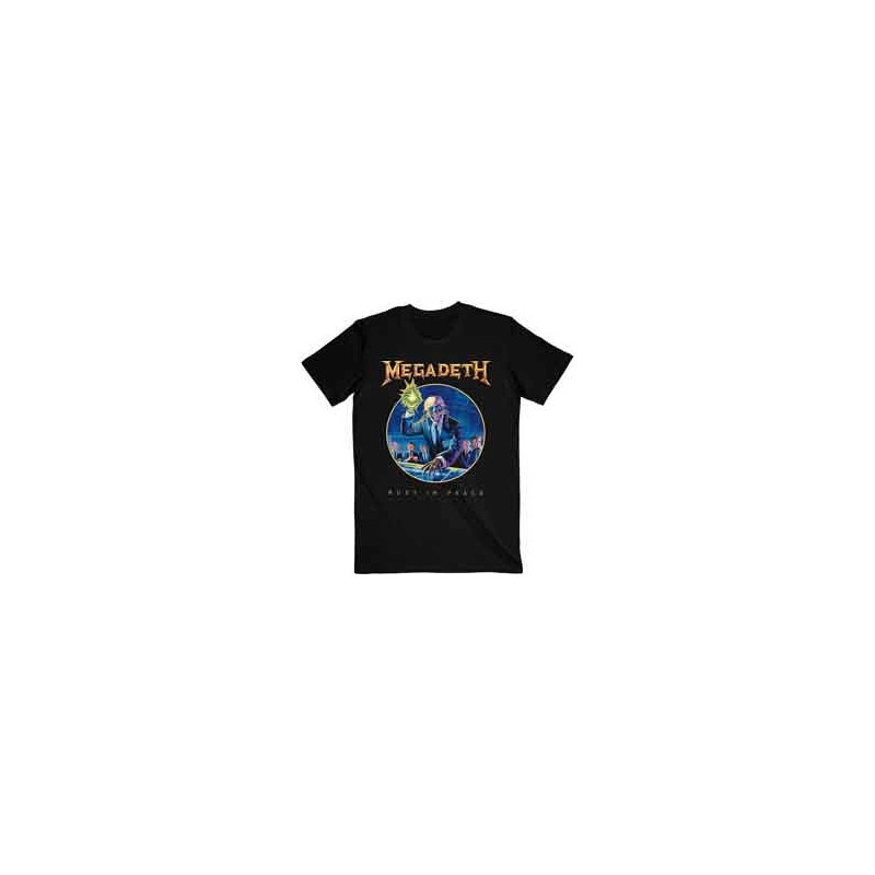 MEGADETH: T-SHIRT X-LARGE UNISEX BLAC - RIP ANNIVERSARY