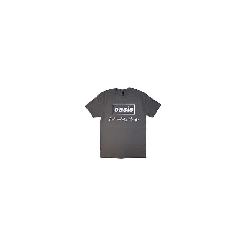 OASIS UNISEX:DEFINITELY MAYBE DISTRESSED GREY CHARCOAL