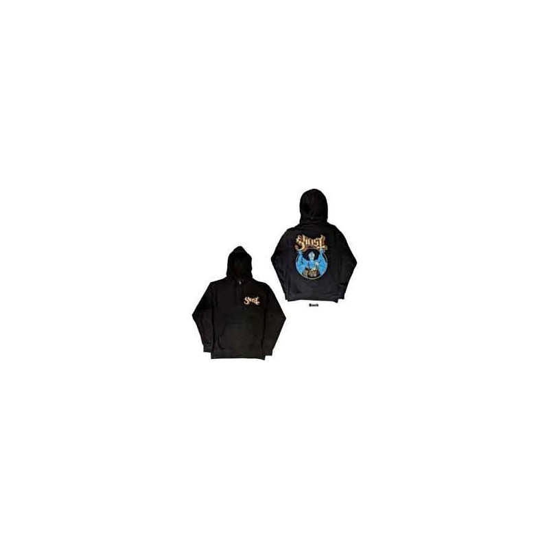 GHOST UNISEX PULLOVER HOODIE: POCKET LOGO & OPUS (BACKPRINT)