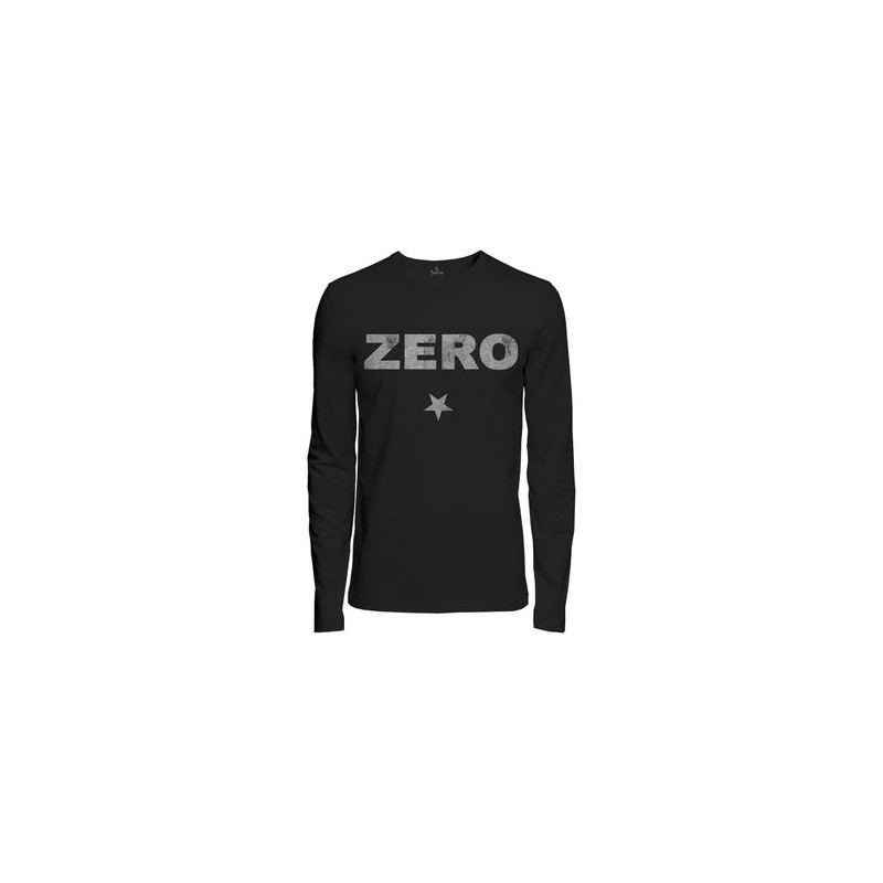 SMASHING PUMPKINS LONG SLEEVED T-SHIRT  MEDIUM UNISEX BLACK  ZERO DISTRESSED