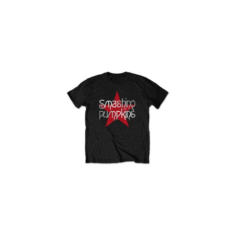 SMASHING PUMPKINS T-SHIRT  MEDIUM UNISEX BLACK  STAR LOGO