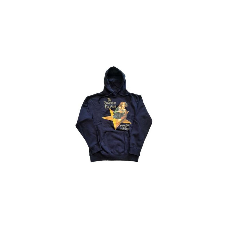 SMASHING PUMPKINS PULLOVER HOODIE  XX-LARGE UNISEX BLUE  MELLON COLLIE