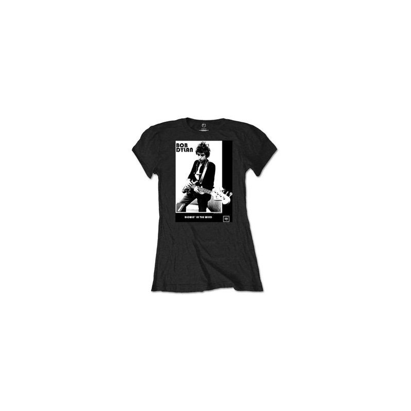 BOB DYLAN LADIES TEE: BLOWING IN THE WIND (RETAIL PACK) (MEDIUM)