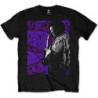 HENDRIX JIMI T-SHIRT  L BLACK UNISEX  PURPLE HAZE