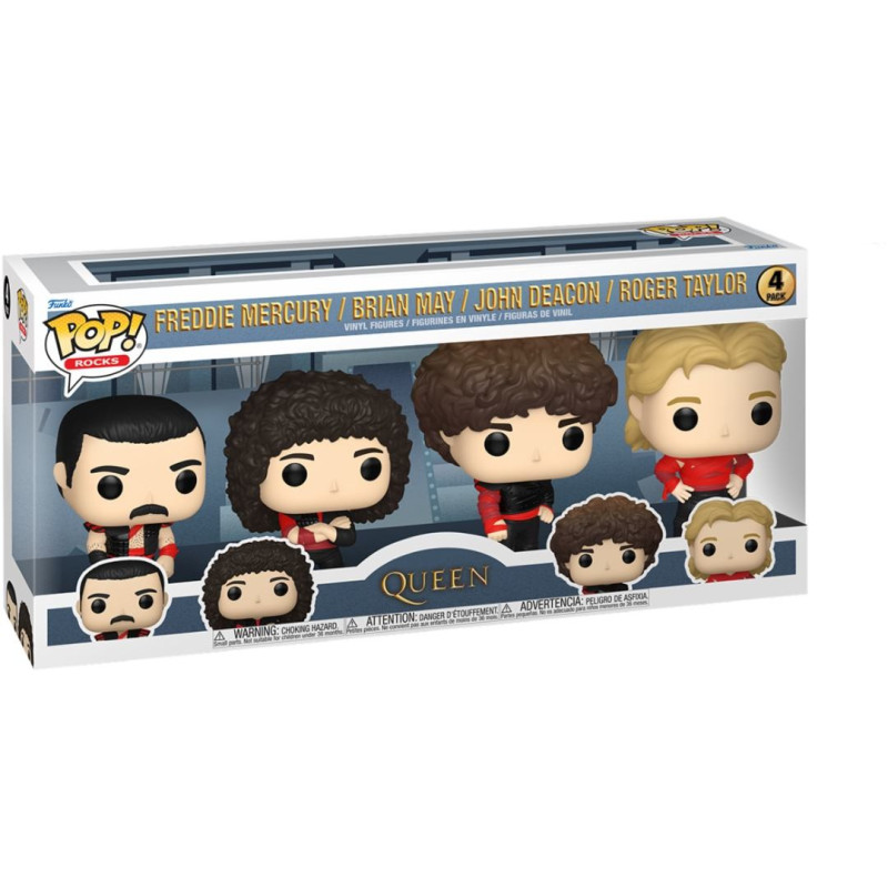 QUEEN: FUNKO POP! ROCKS - RADIO GAGA (4 PACK)