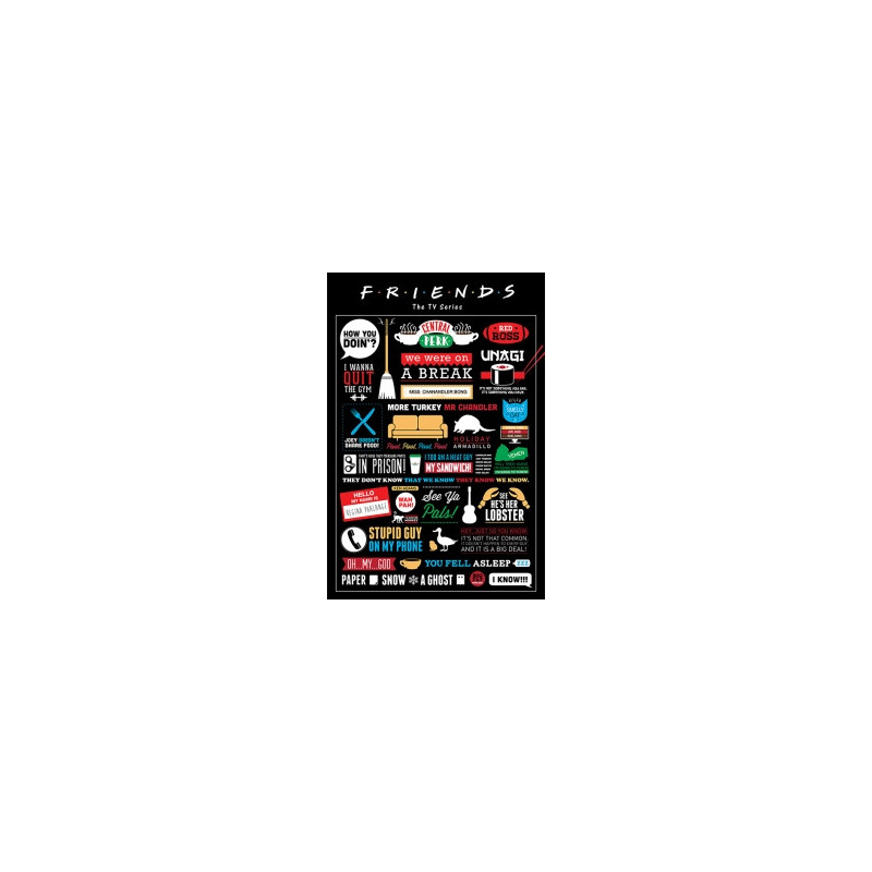 FRIENDS: PYRAMID - INFOGRAPHIC (POSTER MAXI 61X915CM)