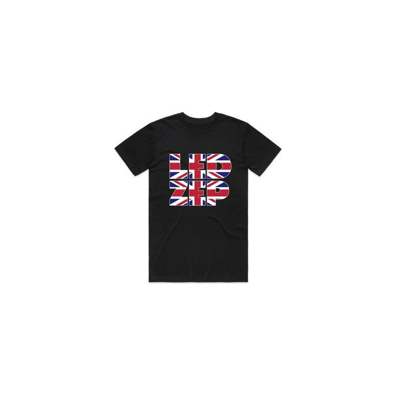 LED ZEPPELIN UNISEX T-SHIRT: UNION JACK TYPE (X-LARGE)