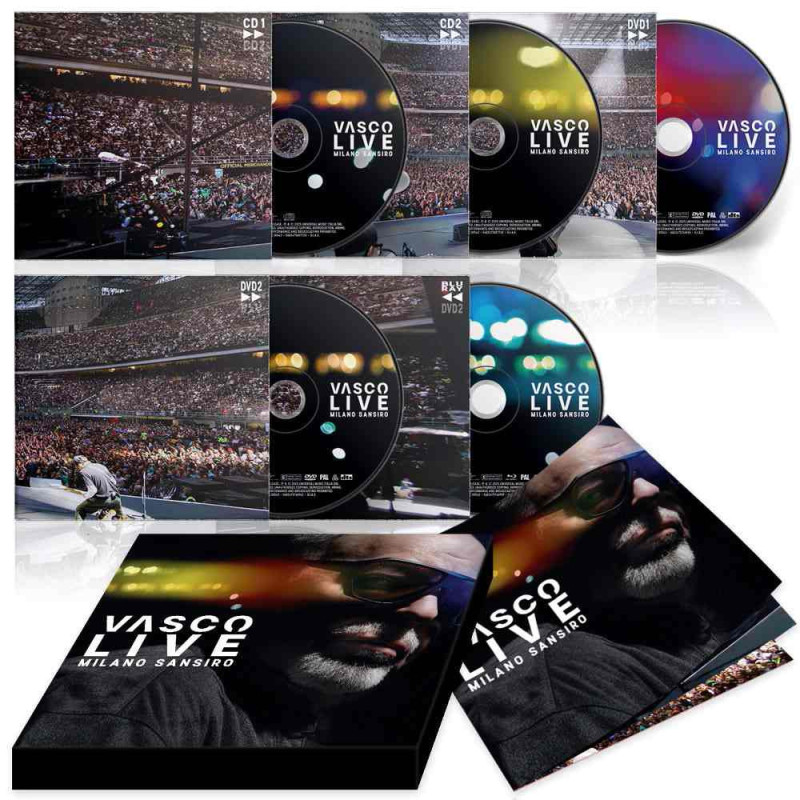 VASCO LIVE MILANO SANSIRO (BOX2CD+2DVD+BLURAY)