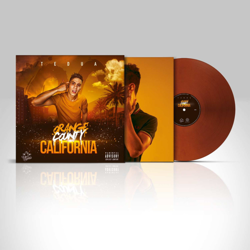 ORANGE COUNTY CALIFORNIA - LP ORANGE MIX PURPLE (LP MARBLE ORANGE)