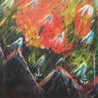 THE 10000 THINGS - RED & BLACK SPLATTER