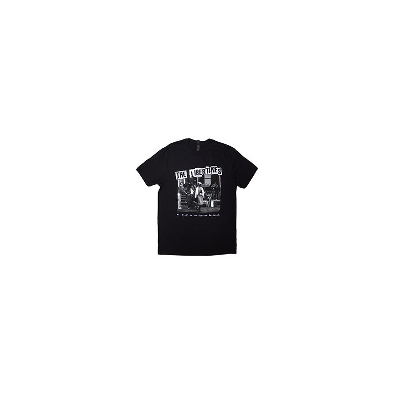 THE LIBERTINES UNISEX T-SHIRT: AQOTEE ALBUM B&W (BLACK) (X-LARGE)