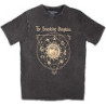 THE SMASHING PUMPKINS UNISEX STONE WASH T-SHIRT: CELESTIAL SUN (CHARCOAL GREY)
