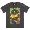 BOB MARLEY UNISEX STONE WASH T-SHIRT: 1978 (CHARCOAL GREY)