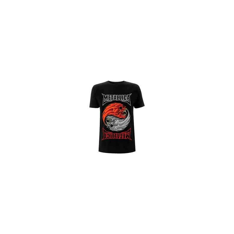 METALLICA UNISEX T-SHIRT:YIN YANG (BLACK)