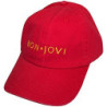 BON JOVI UNISEX BASEBALL CAP:ORIGINAL LOGO (RED)