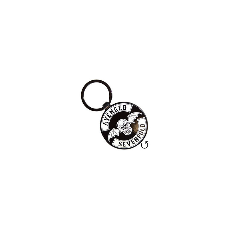 AVENGED SEVENFOLD KEYCHAIN:DEATHBAT CREST (DOUBLE SIDED)