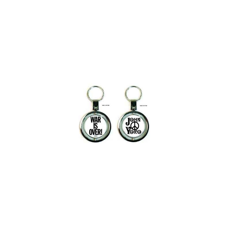 JOHN LENNON KEYCHAIN SPINNER:WAR IS OVER