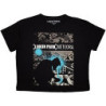 LINKIN PARK LADIES CROP TOP:METEORA DRIP COLLAGE (BLACK)