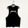 METALLICA UNISEX VEST T-SHIRT: LOGO (BLACK)