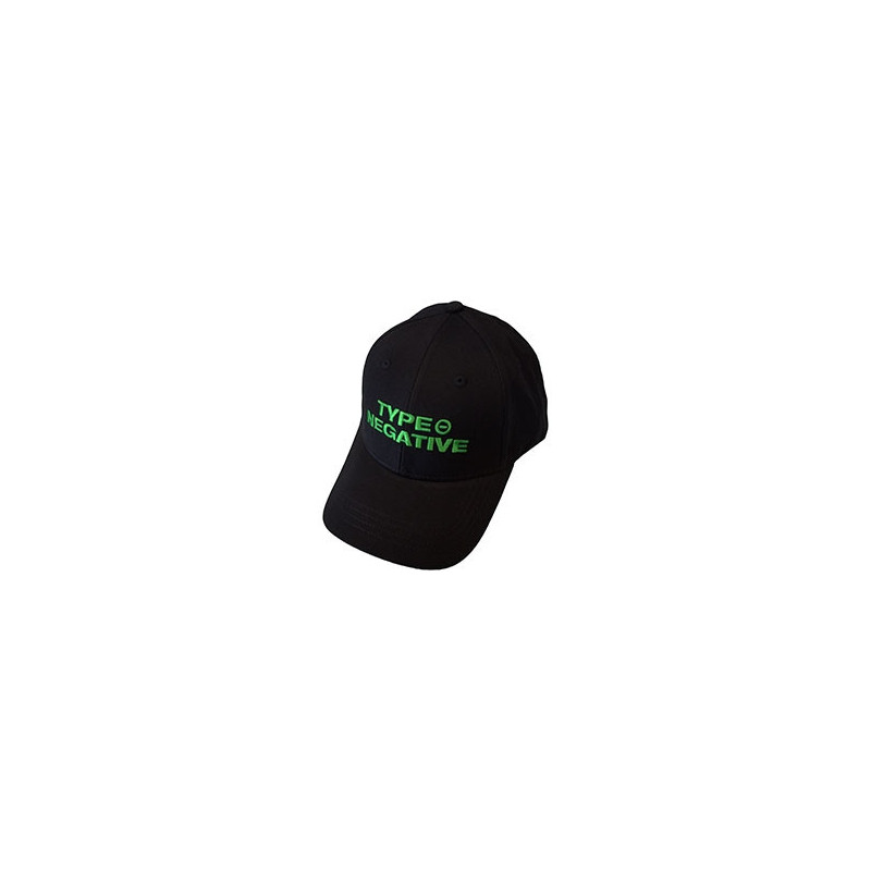 TYPE OR NEGATIVE NISEX BASEBALL CAP:TEXT LOGO (BLACK)