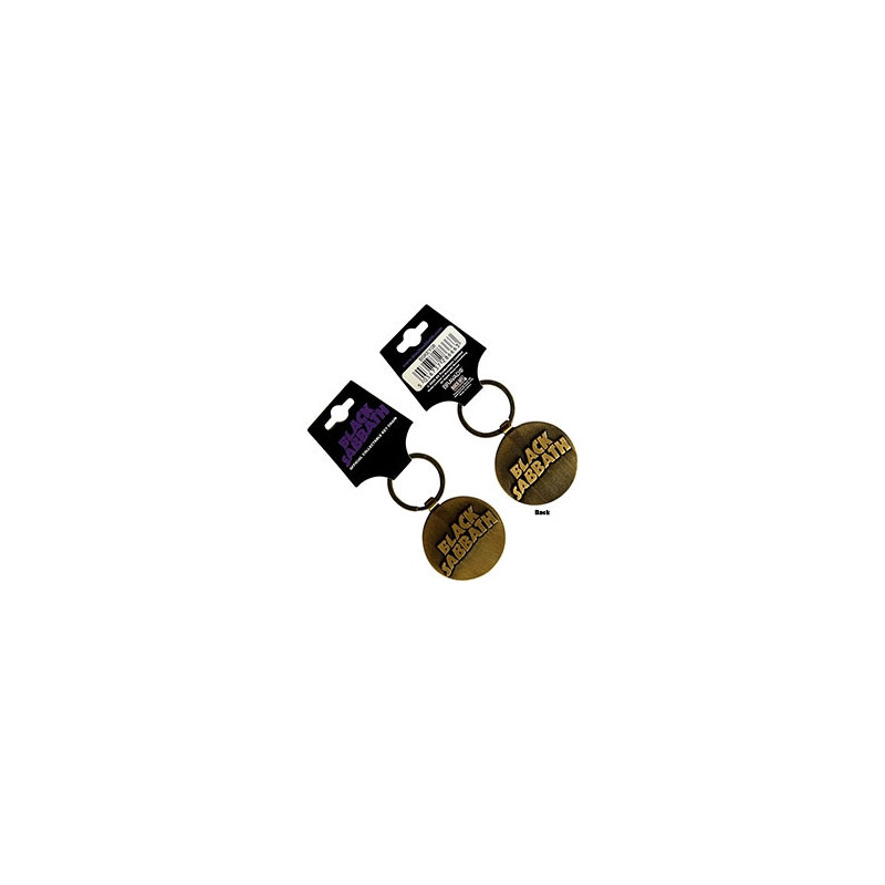 BLACK SABBATH KEYCHAIN:3D WAVY LOGO (DOUBLE SIDED)