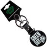 GREEN DAY KEYCHAIN:STACKED LOGO & GRENADE CIRCLE (GLOW IN  THE DARK)