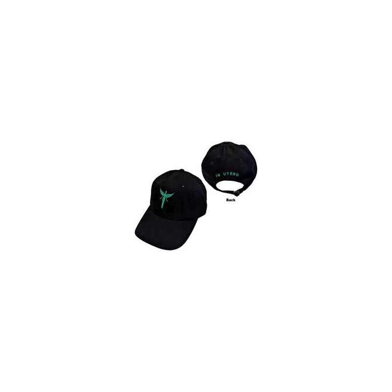 NIRVANA UNISEX BASEBALL CAP:IN UTERO  (BLACK)