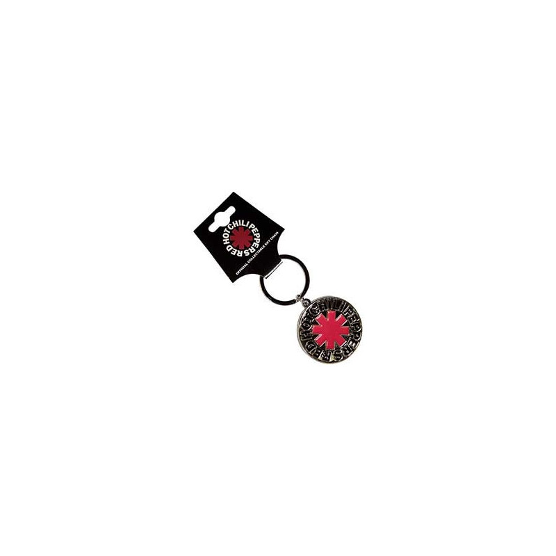 RED HOT CHILI PEPPERS KEYCHAIN:ASTERISK LOGO SILVER