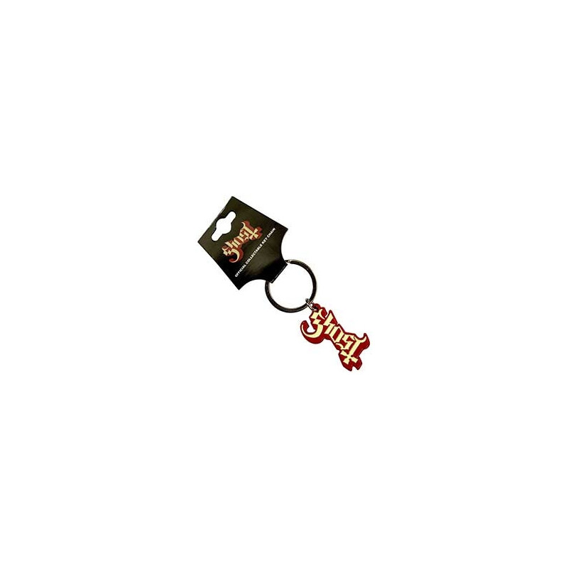 GHOST KEYCHAIN:LOGO RED SHADOW