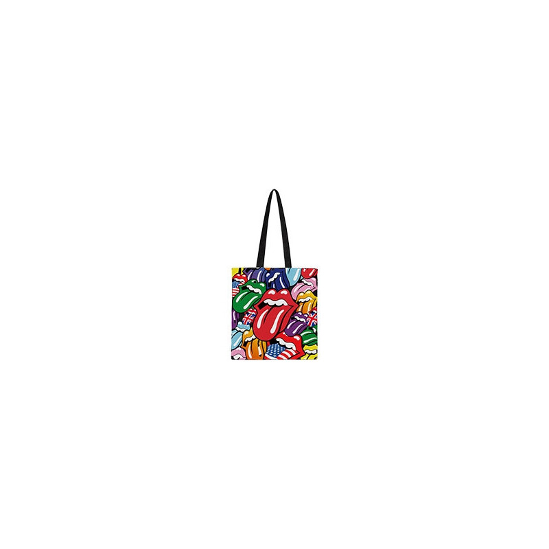 THE ROLLING STONES COTTON TOTE BAG:TONGUES