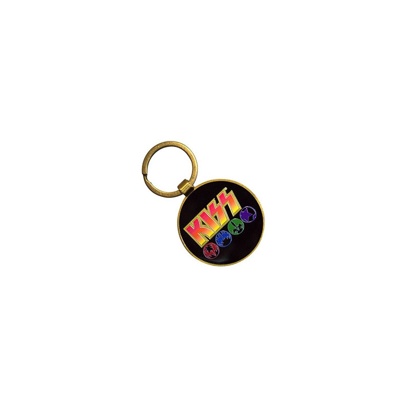 KISS KEYCHAIN:ARMY/LOGO & ICONS (DOUBLE SIDED)