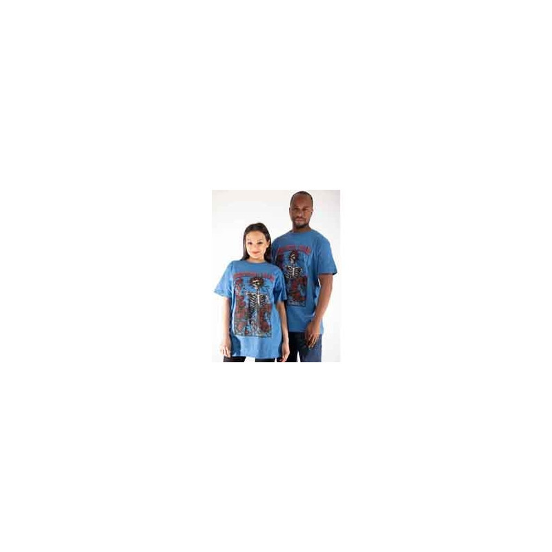GRATEFUL DEAD T-SHIRT  S UNISEX BLUE  BERTHA & LOGO
