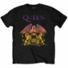 QUEEN MEN'S TEE: GRADIENT CREST (LARGE)