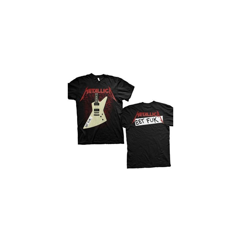 METALLICA UNISEX TEE: EET FUK (BACK PRINT) (MEDIUM)