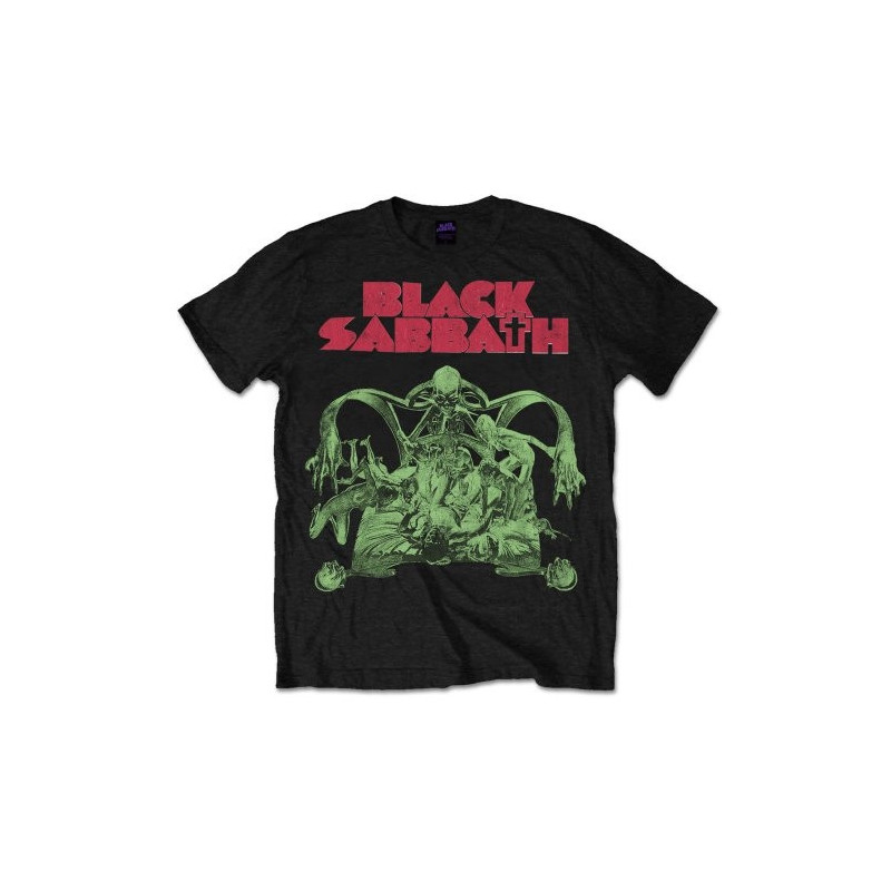 BLACK SABBATH T-SHIRT  XL BLACK UNISEX  SABBATH CUT-OUT