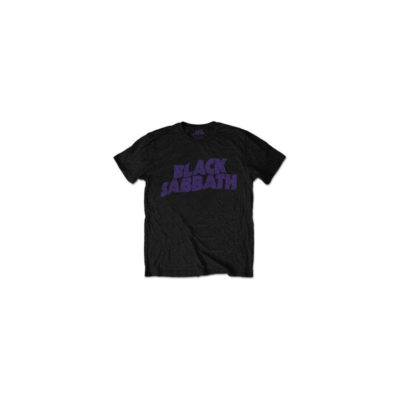 BLACK SABBATH - WAVY LOGO VINTAGE (T-SHIRT UNISEX TG. S)