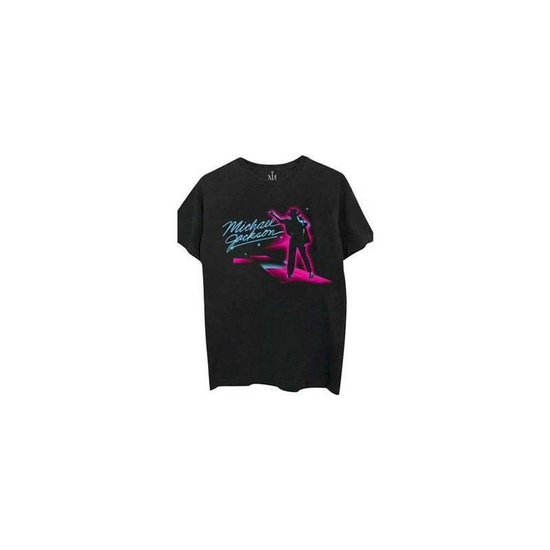 MICHAEL JACKSON UNISEX TEE: NEON (SMALL)