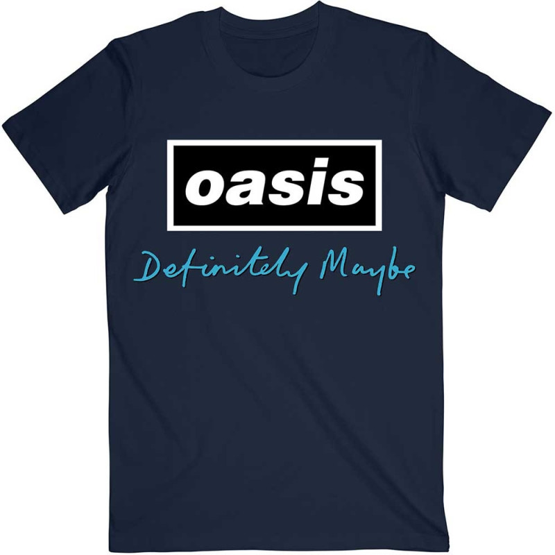 OASIS UNISEX:DEFINITELY MAYBE TEXT LOGO